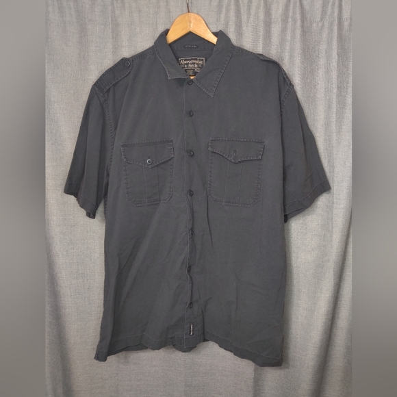 Vintage Abercrombie And Fitch Fitted Button Up Shirt XL - Picture 1 of 4